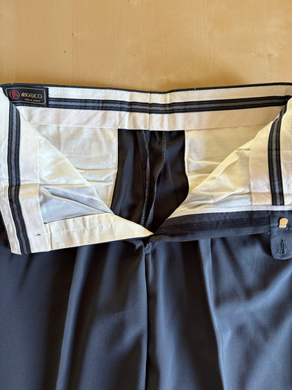 Pantaloni anni ‘90 fresco lana verde petrolio (NOS) - tg. 46