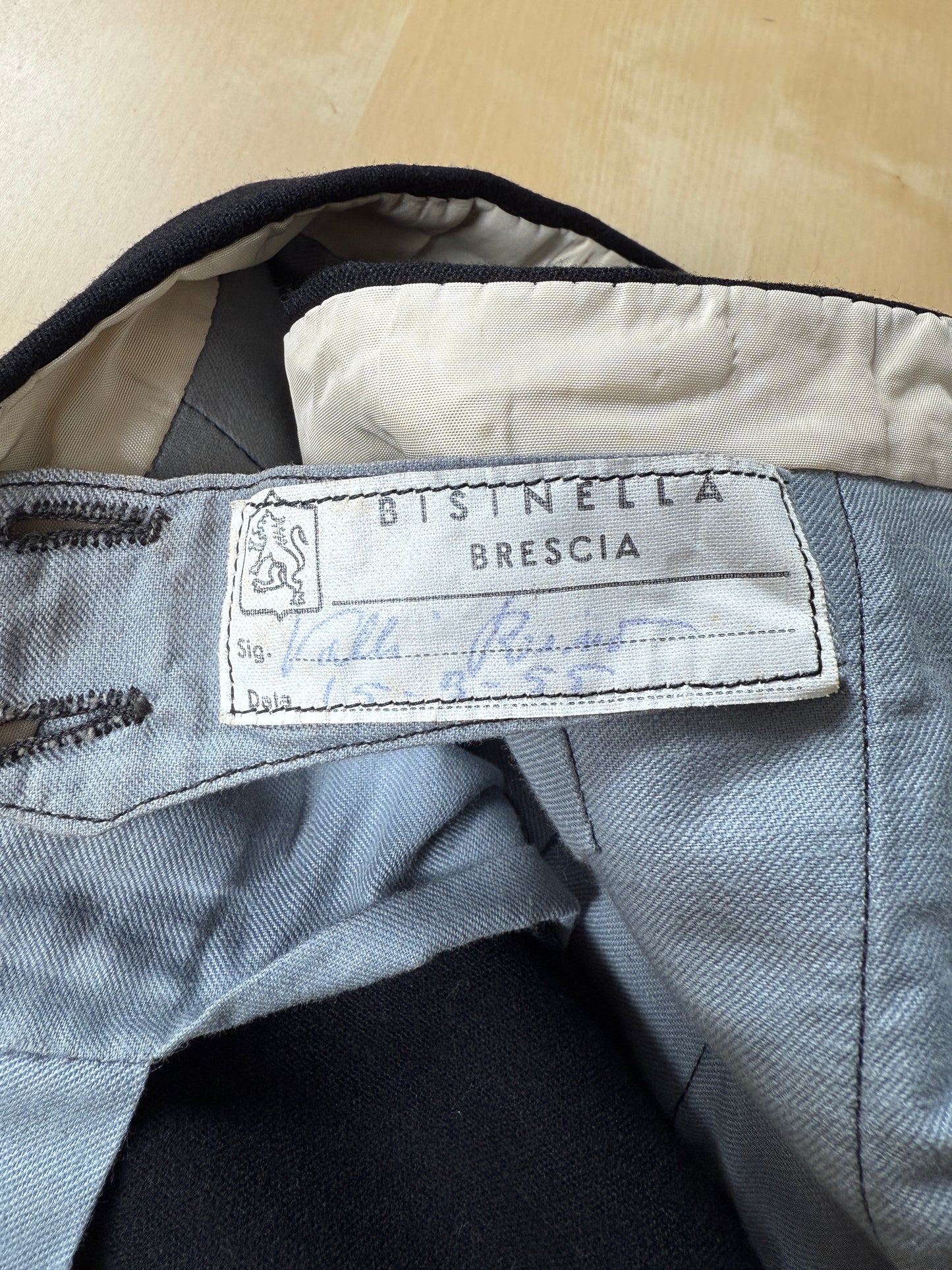 Smoking doppiopetto sartoriale anni ‘50 - tg. 46/48 (pantaloni 44)