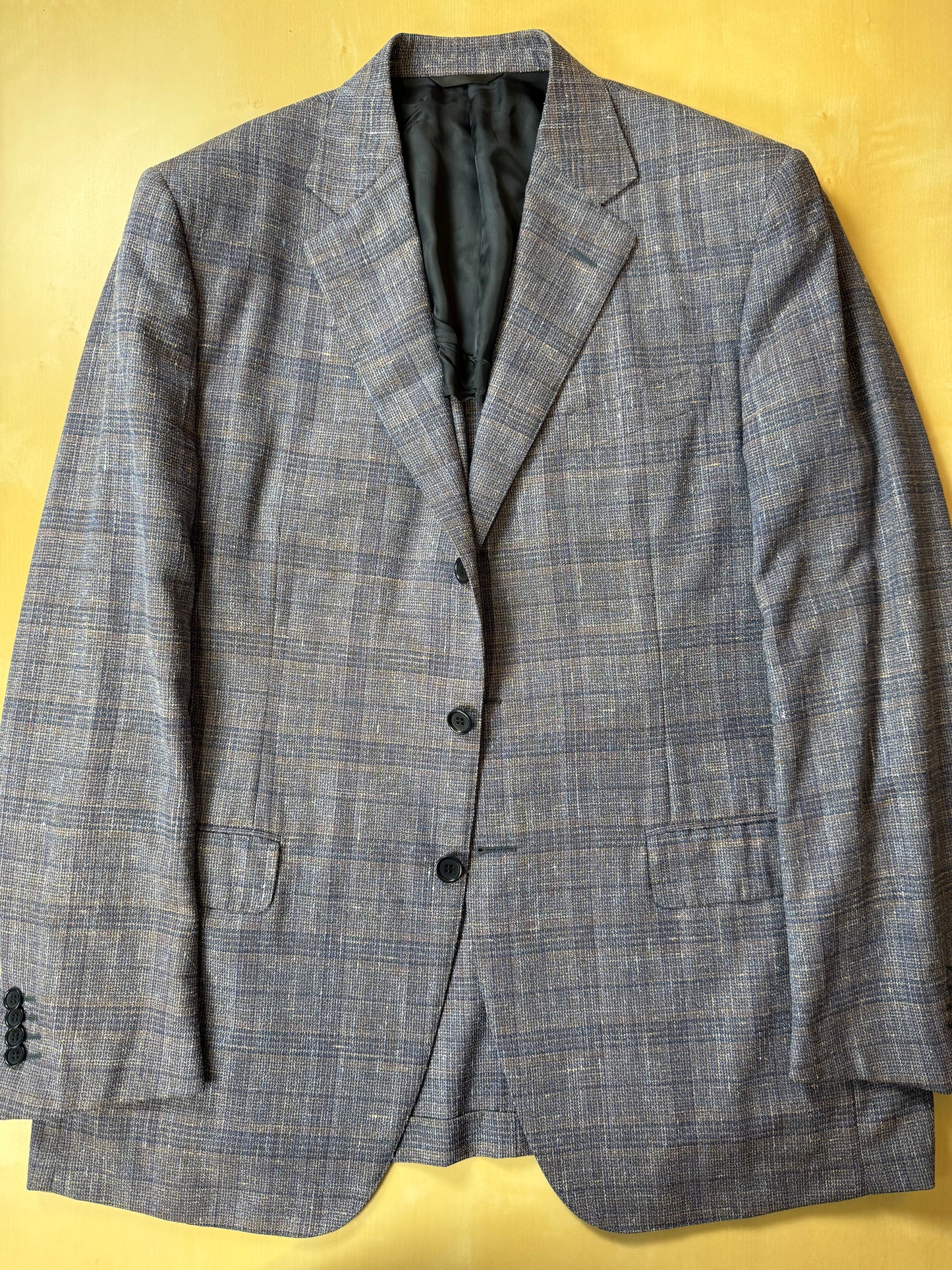 Giacca estiva in hopsack lana seta lino e cotone lilla - tg. 54