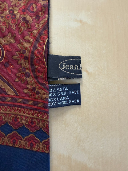 Sciarpa tubolare doppio tessuto seta paisley e lana