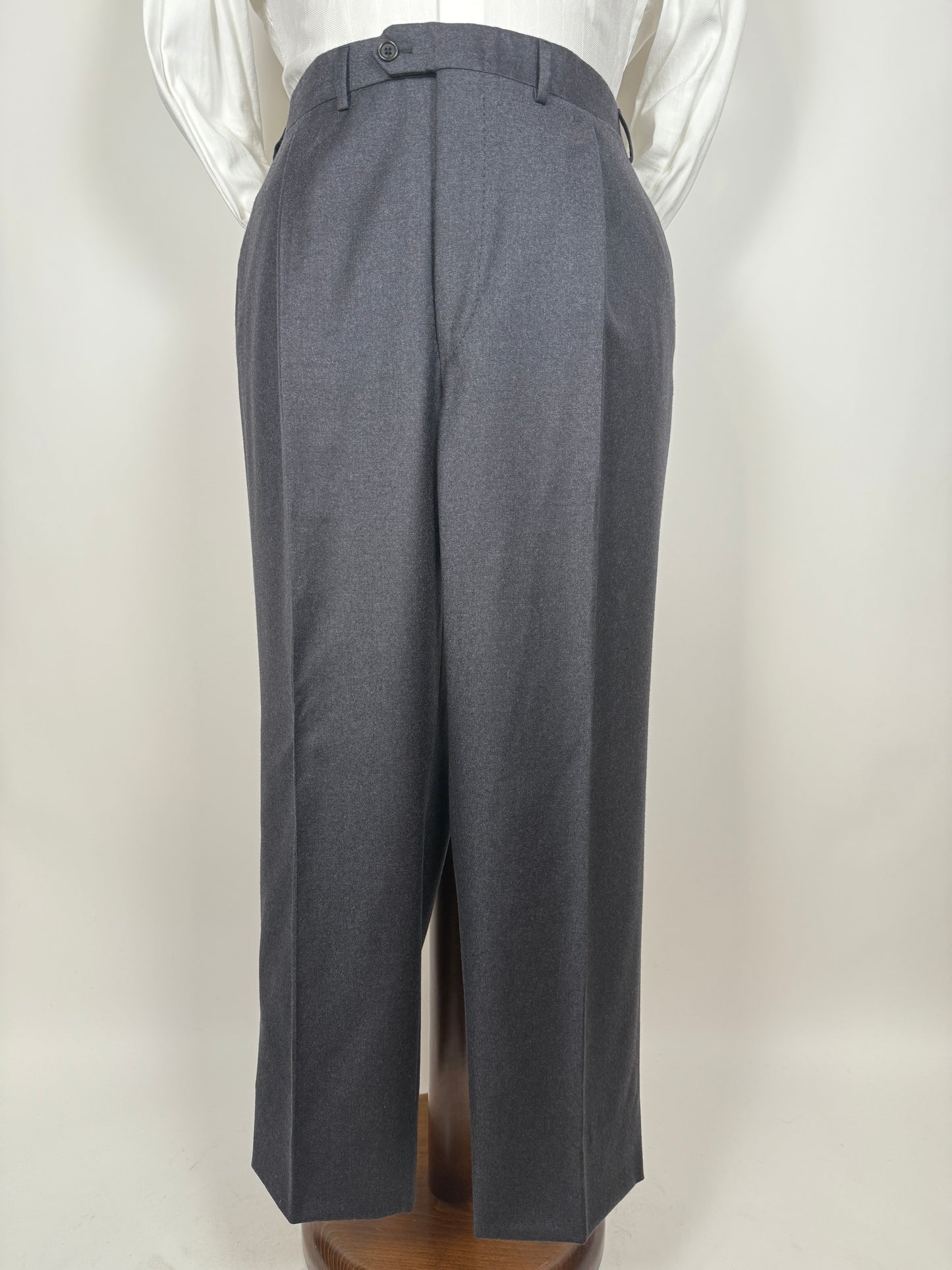 Pantaloni in flanella grigio antracite - tg. 60