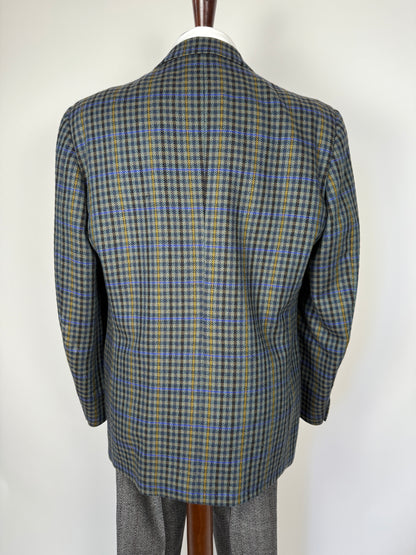 Giacca anni ‘80 in lana check finestrata - tg. 52/54