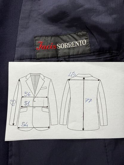 Giacca anni '60/'70 lana-terital blu - tg. 50/52