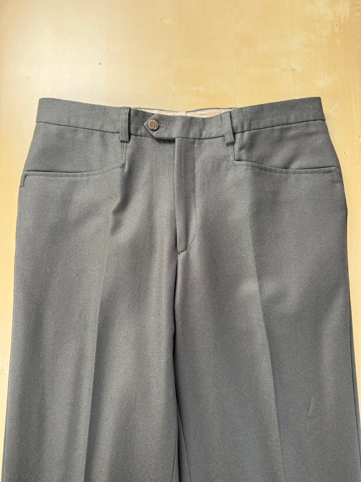 Pantaloni flanella verde/cachi anni ‘90 (NOS) - tg. 50
