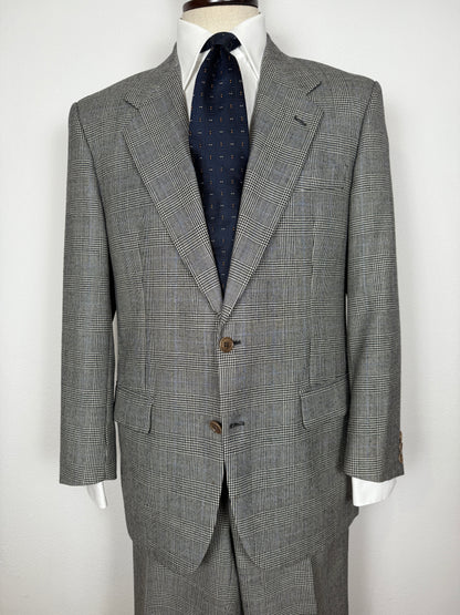 Completo anni ‘80 in flanella principe di Galles - tg. 50