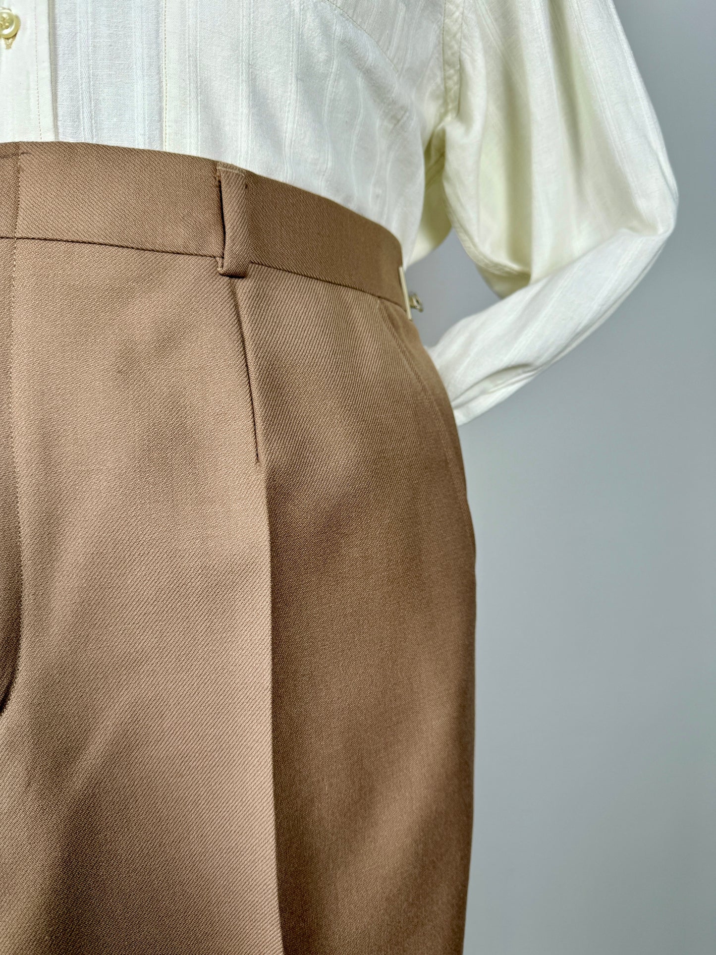 Pantaloni anni ‘70 cavalry twill beige (NOS) - tg. 50/52