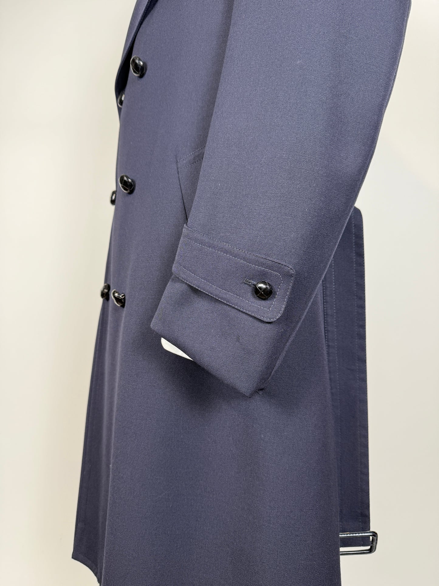 Cappotto/trench anni ‘70 in twill di lana - tg. 48-50