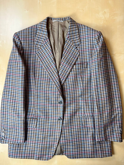 Giacca sartoriale lana e cashmere check - tg. 48/50 corta