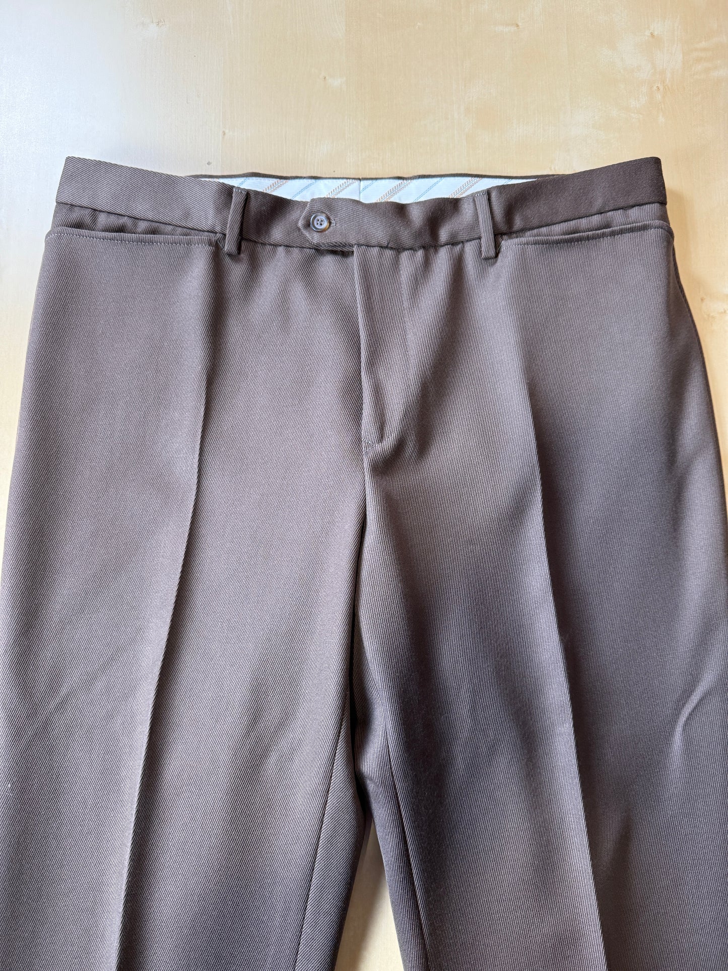 Completo anni ‘90 in twill marrone/cachi (NOS) - tg. 56