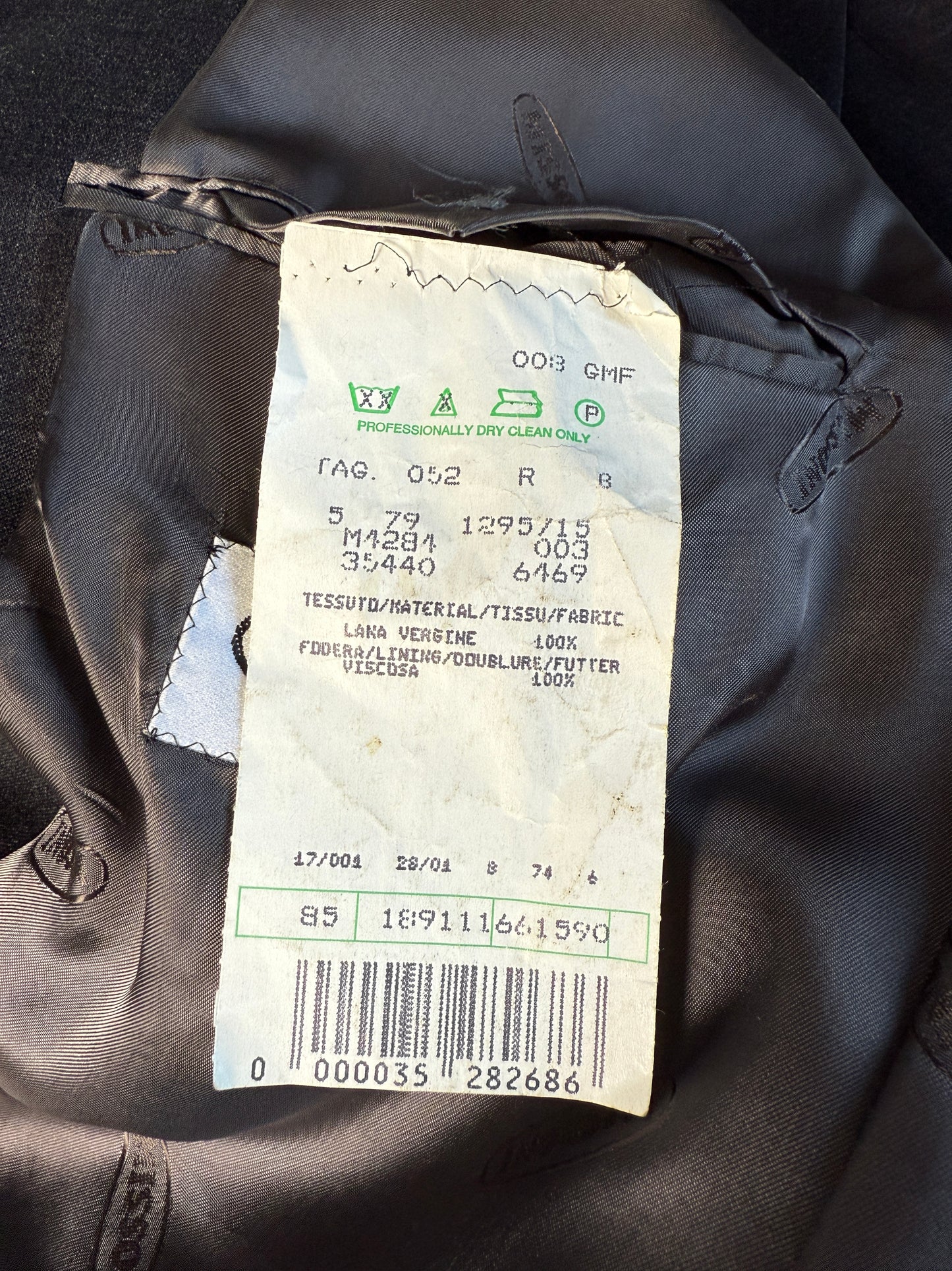 Giacca Missoni anni '80 lana pettinata grigio antracite - tg. 52