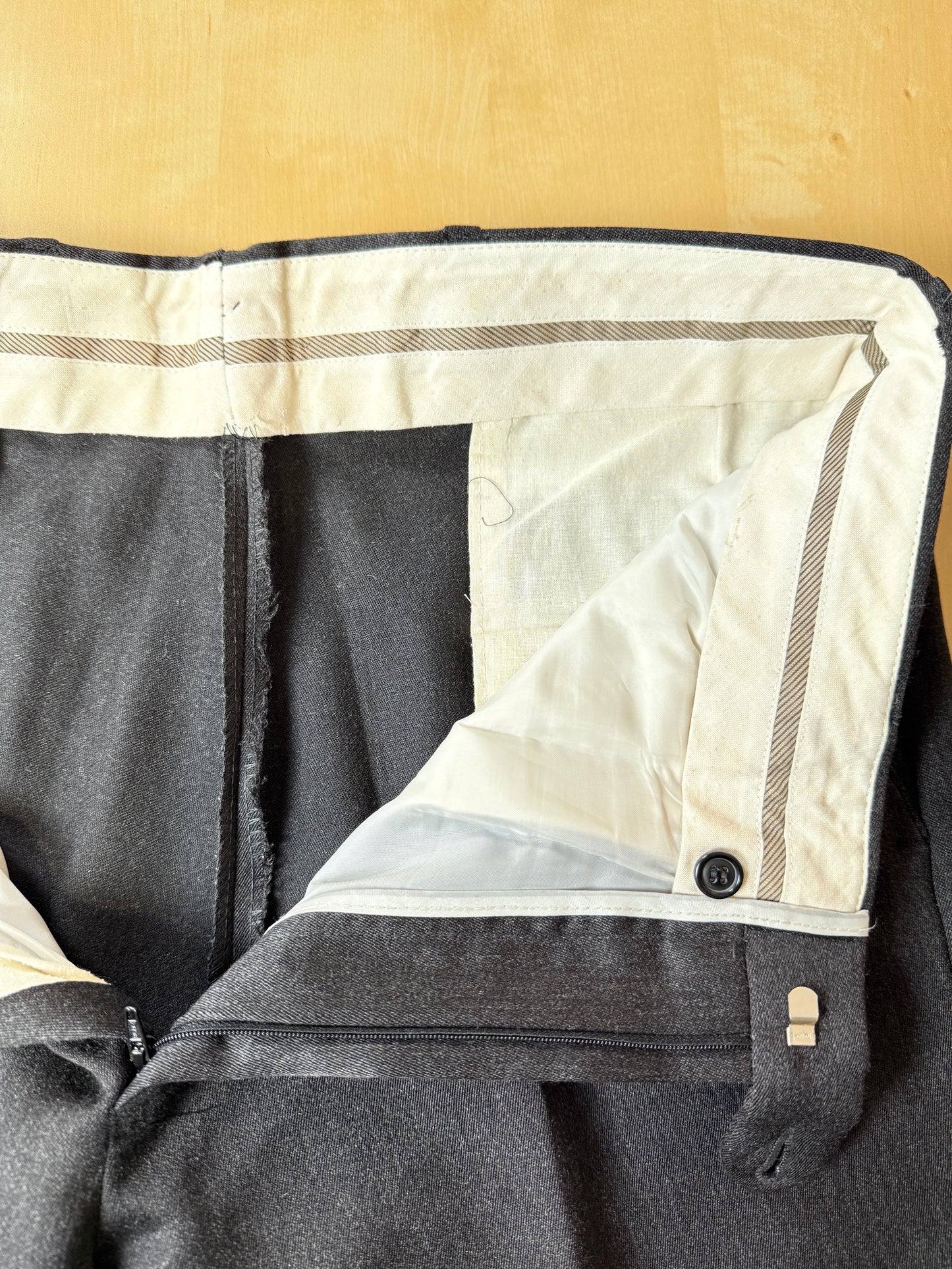 Pantaloni flanella pettinata grigio antracite - tg. 52