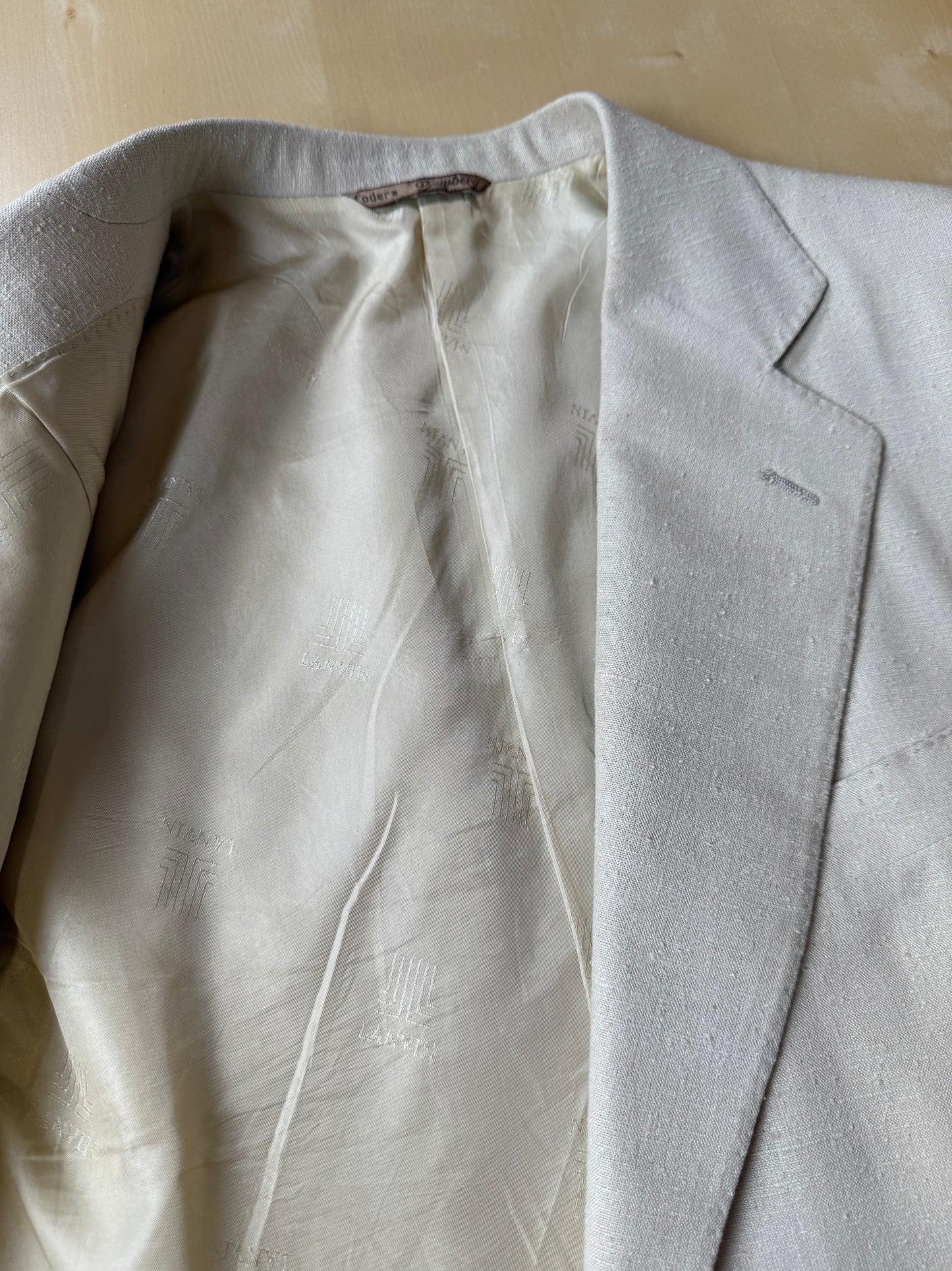 Giacca Lanvin anni '70/'80 in pura seta avorio - tg. 48