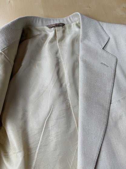 Giacca Lanvin anni '70/'80 in pura seta avorio - tg. 48