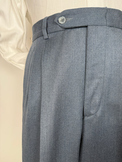 Pantaloni anni ‘80 blu petrolio (NOS) - tg. 46