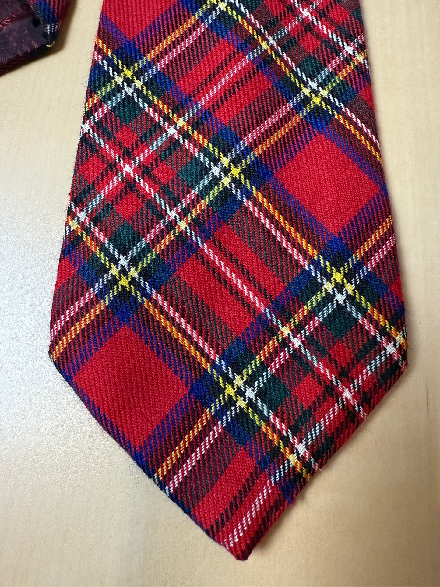 Cravatta in lana tartan Royal Stewart