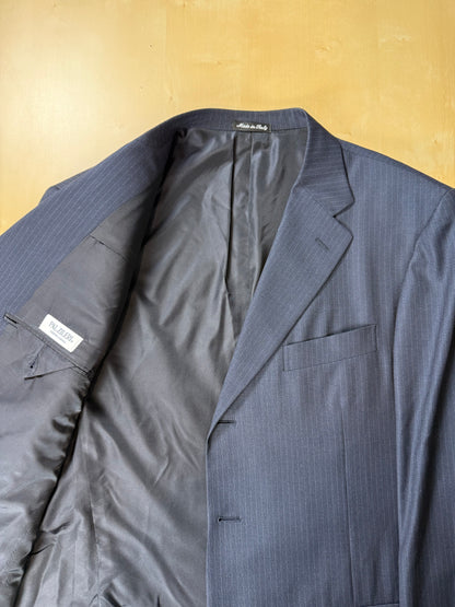Giacca Pal Zileri tessuto Loro Piana four seasons blu gessato - tg. 56/58