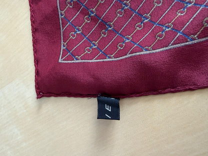 Pochette vintage bordeaux con morsetti