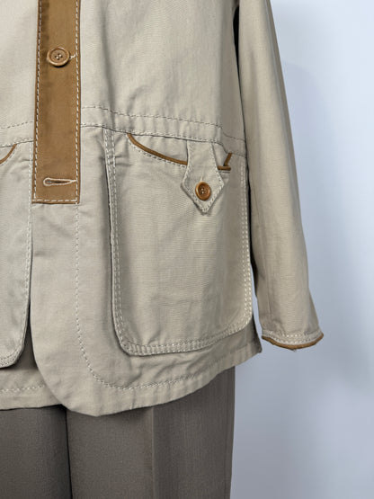 Giacca da caccia sahariana Beretta con inserti in pelle - tg. 50