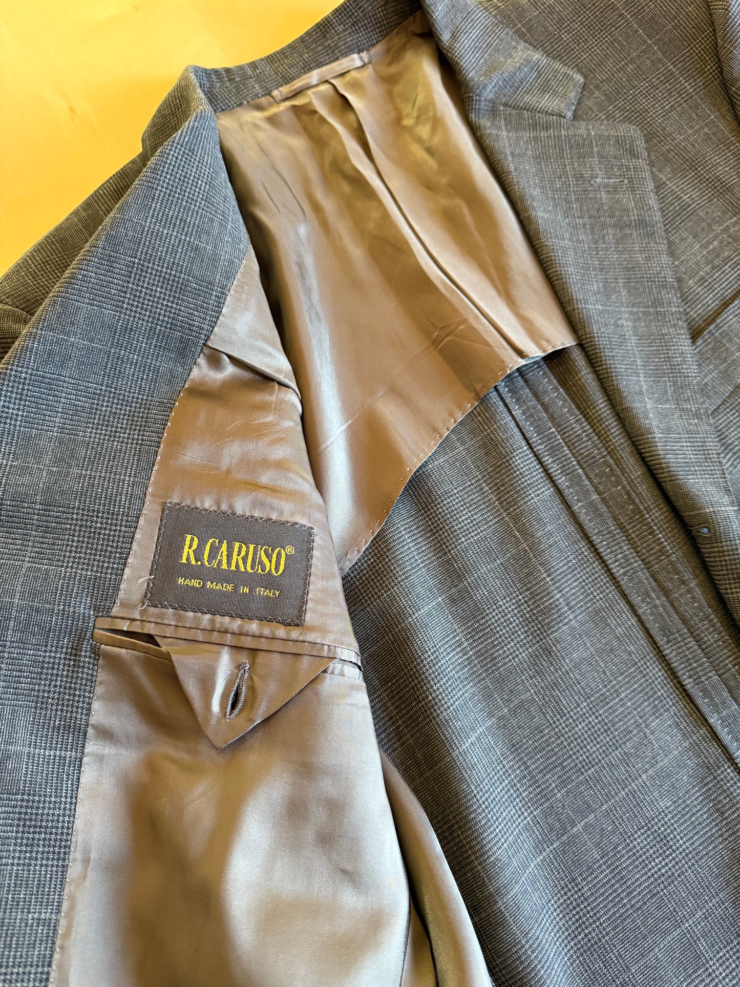 Completo Caruso in fresco lana sfoderato principe di Galles - tg. 50