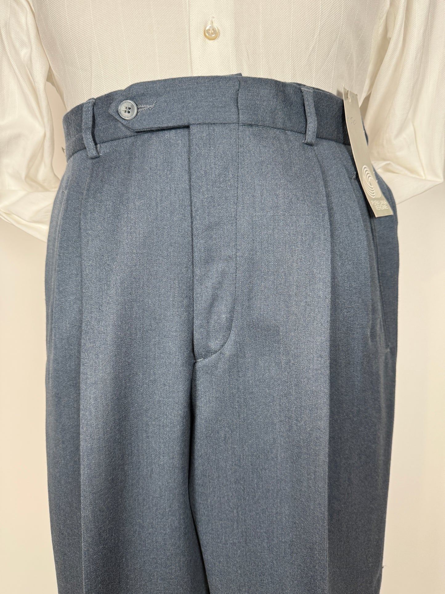 Pantaloni anni ‘80 blu petrolio (NOS) - tg. 46