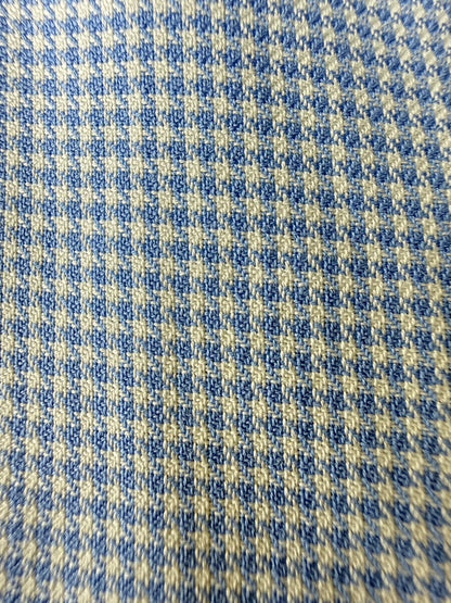 Camicia Avon celli vintage micro pied-de-poule azzurro - M collo 39