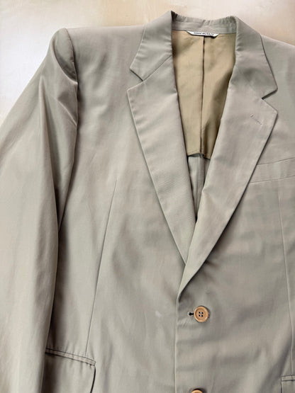Completo Canali anni '90 twill di cotone beige - tg. 50