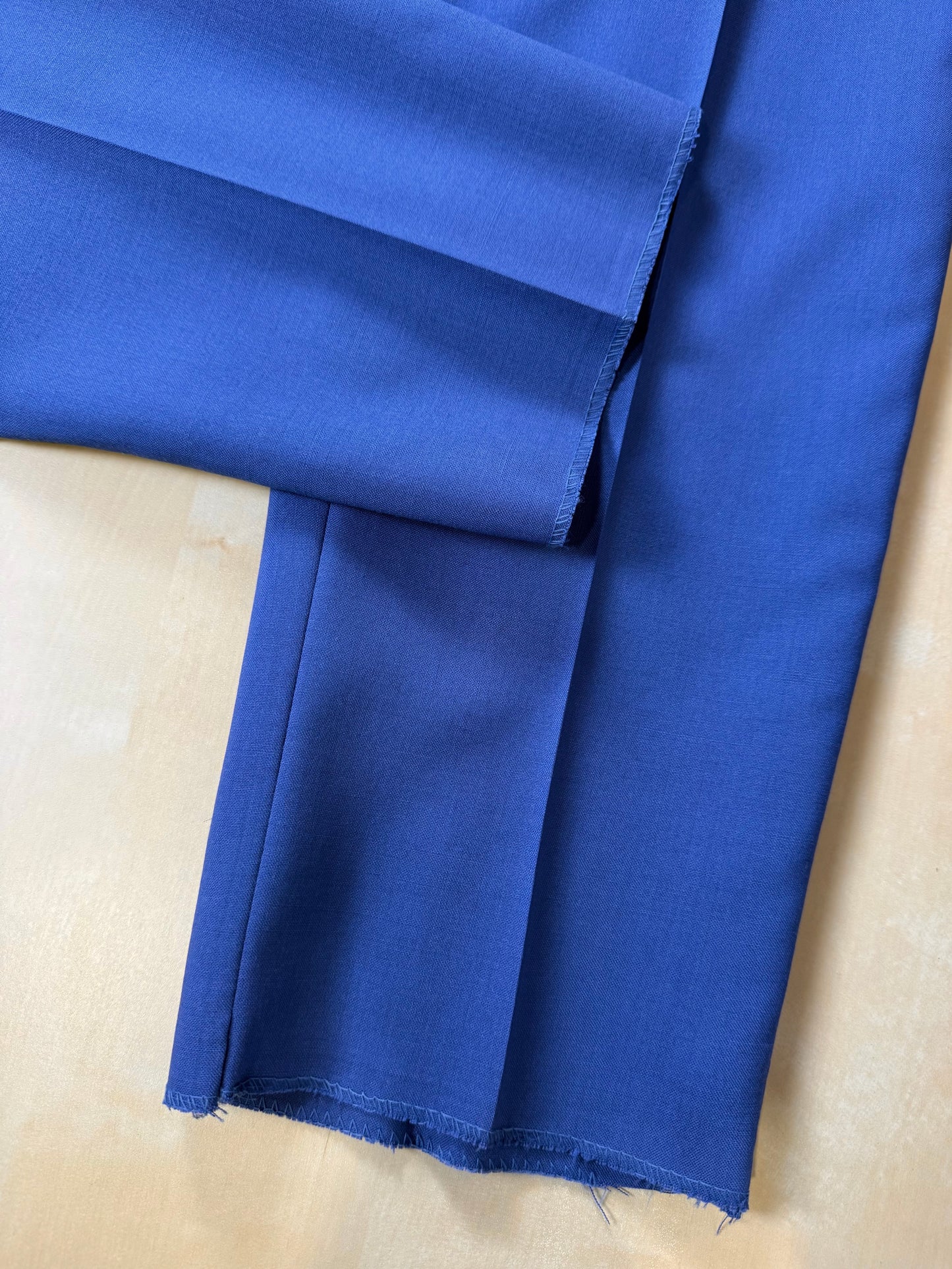 Pantaloni fresco lana blu china anni '80 (NOS) - tg. 50/52