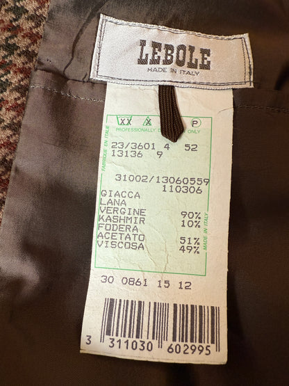 Giacca anni ‘80 pied-de-poule in lana e cashmere - tg. 52