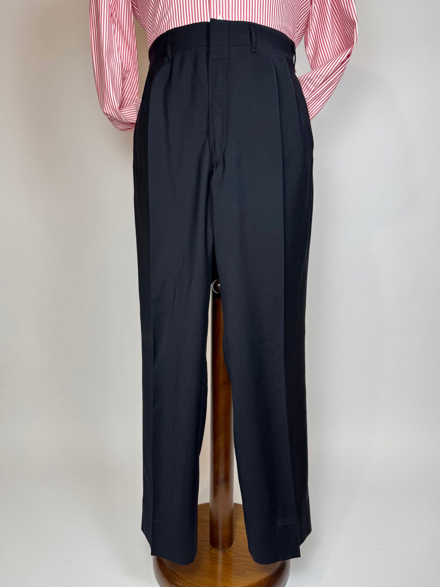 Pantaloni sartoriali fresco lana blu notte - tg. 56/58