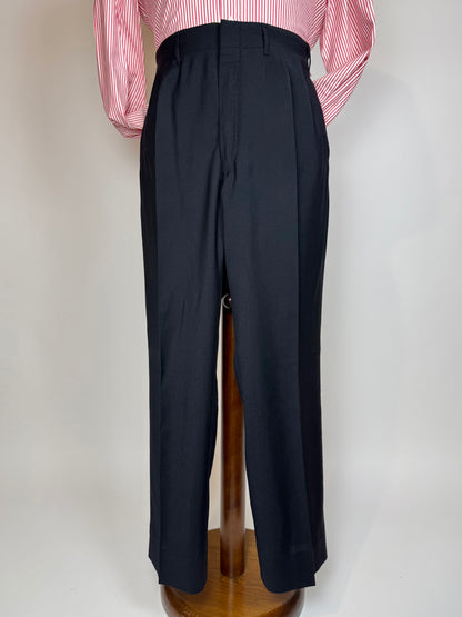 Pantaloni sartoriali fresco lana blu notte - tg. 56/58