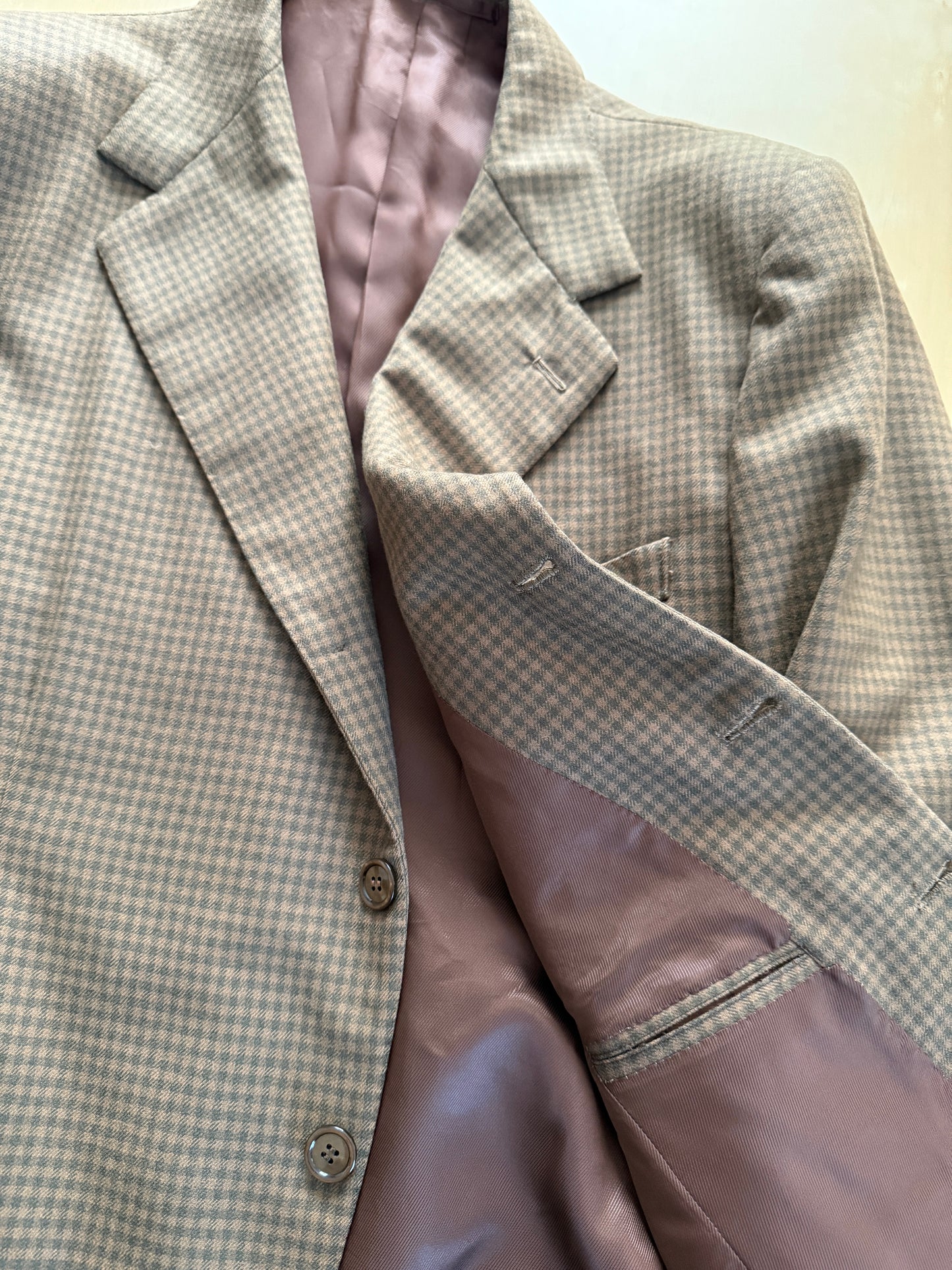 Giacca sartoriale anni ‘50 check - tg. 52 corta