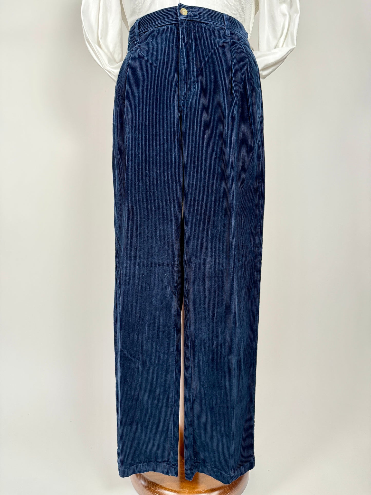 Pantaloni velluto a coste blu anni ‘90 - tg. 48