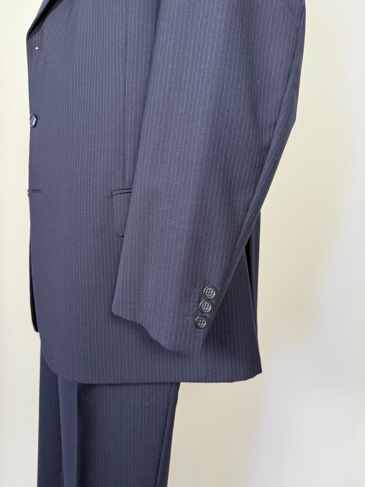 Completo Facis anni ‘90 blu gessato - tg. 58