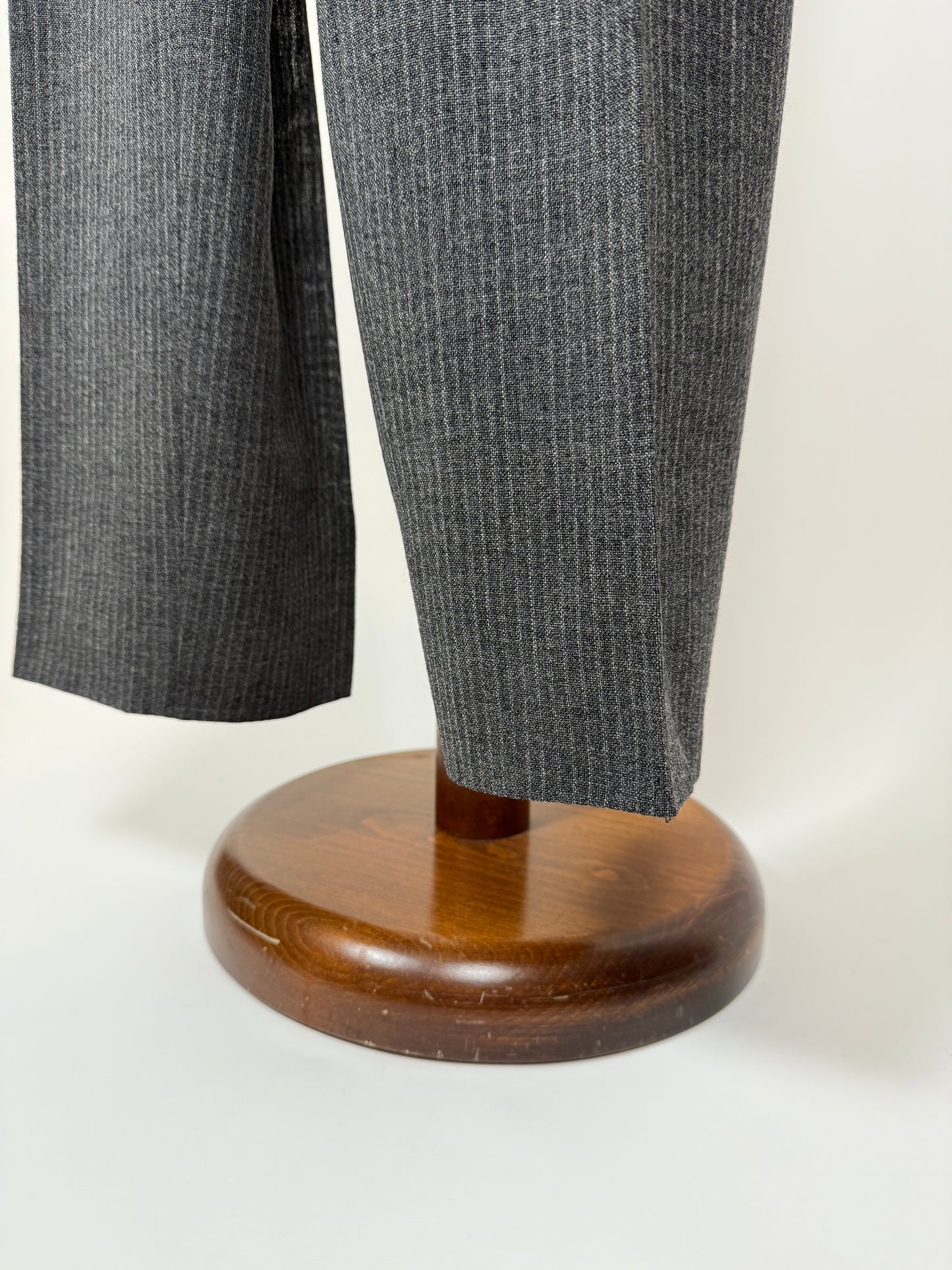 Pantaloni sartoriali anni ‘50/‘60 grigio gessato - tg. 50