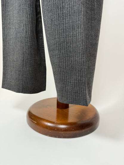 Pantaloni sartoriali anni ‘50/‘60 grigio gessato - tg. 50