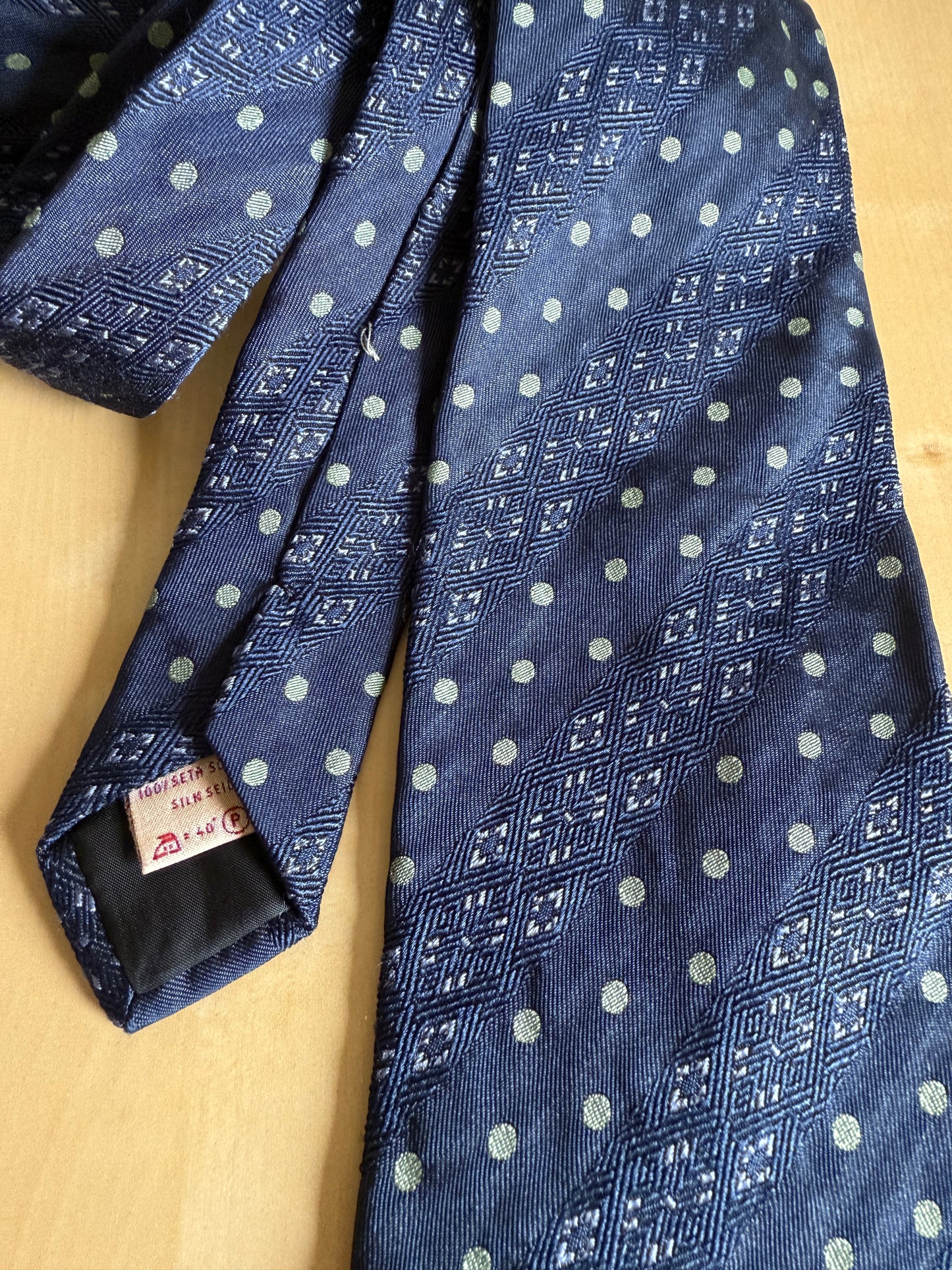 Cravatta Romeo Gigli blu pois e righe