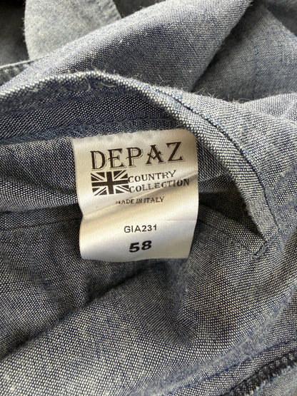 Giacca estiva De Paz in cotone chambray - tg. 58