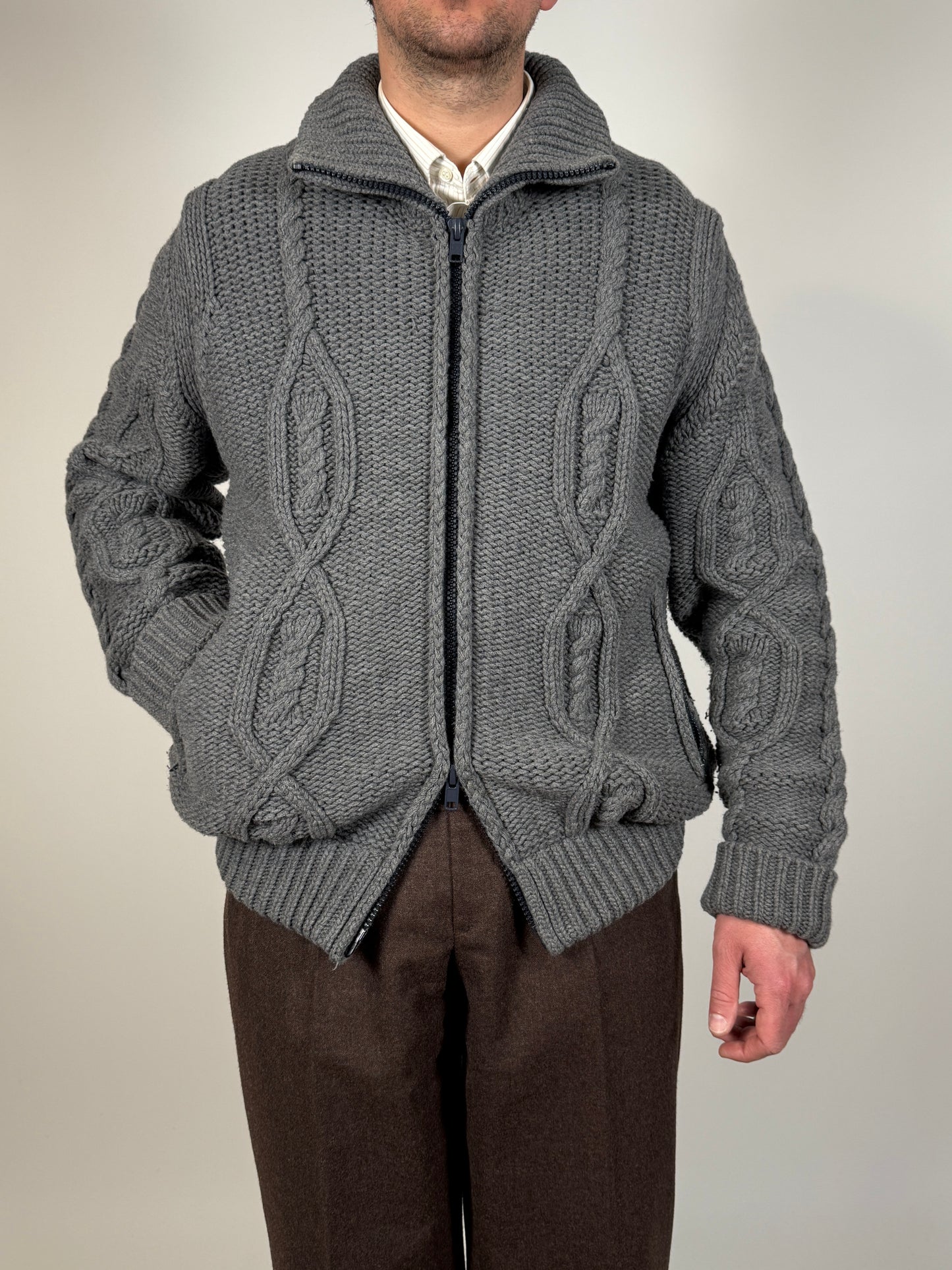 Cardigan-giubbotto Woolrich misto lana - XL