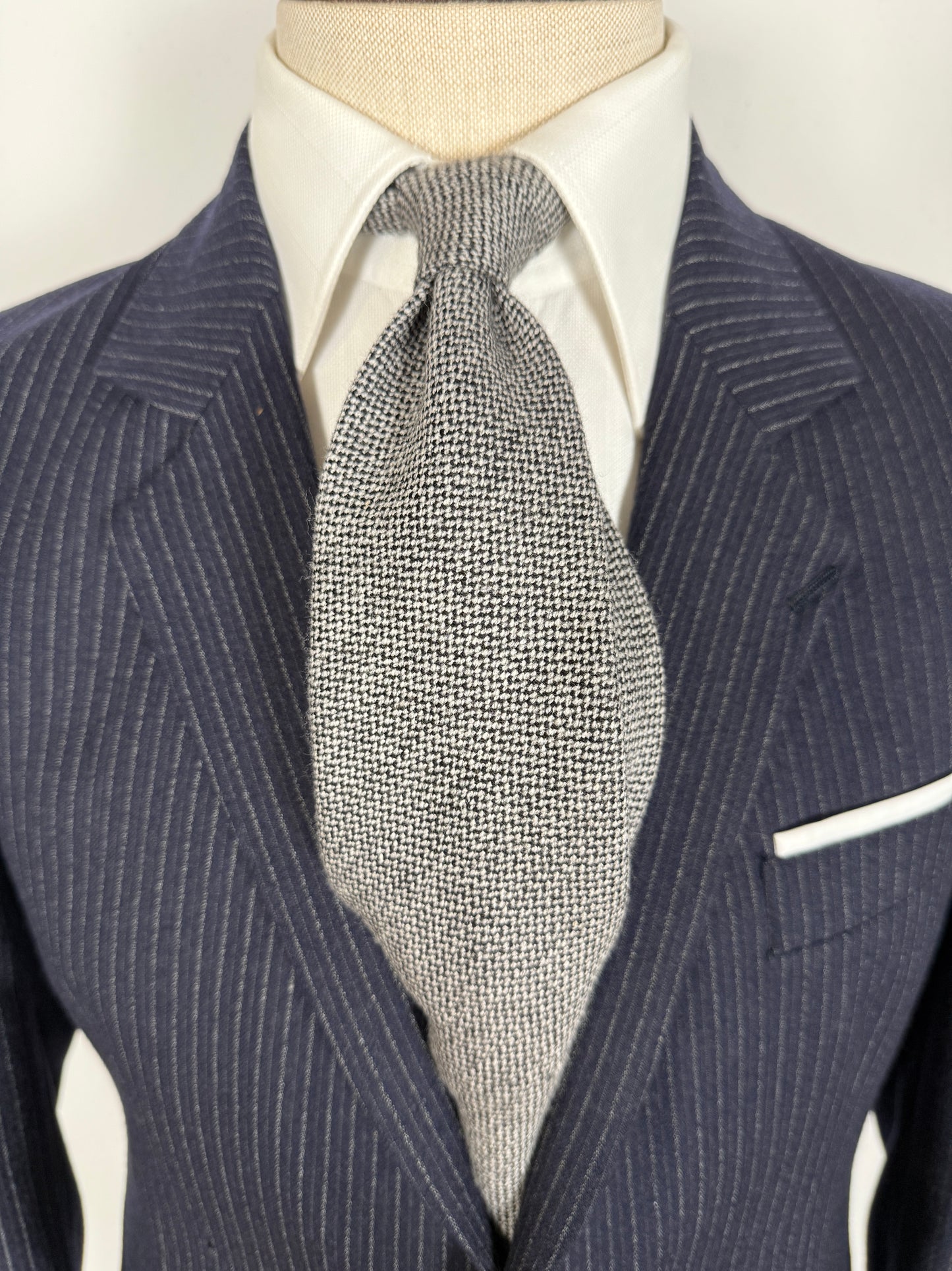 Cravatta Moessmer in pura lana sale e pepe