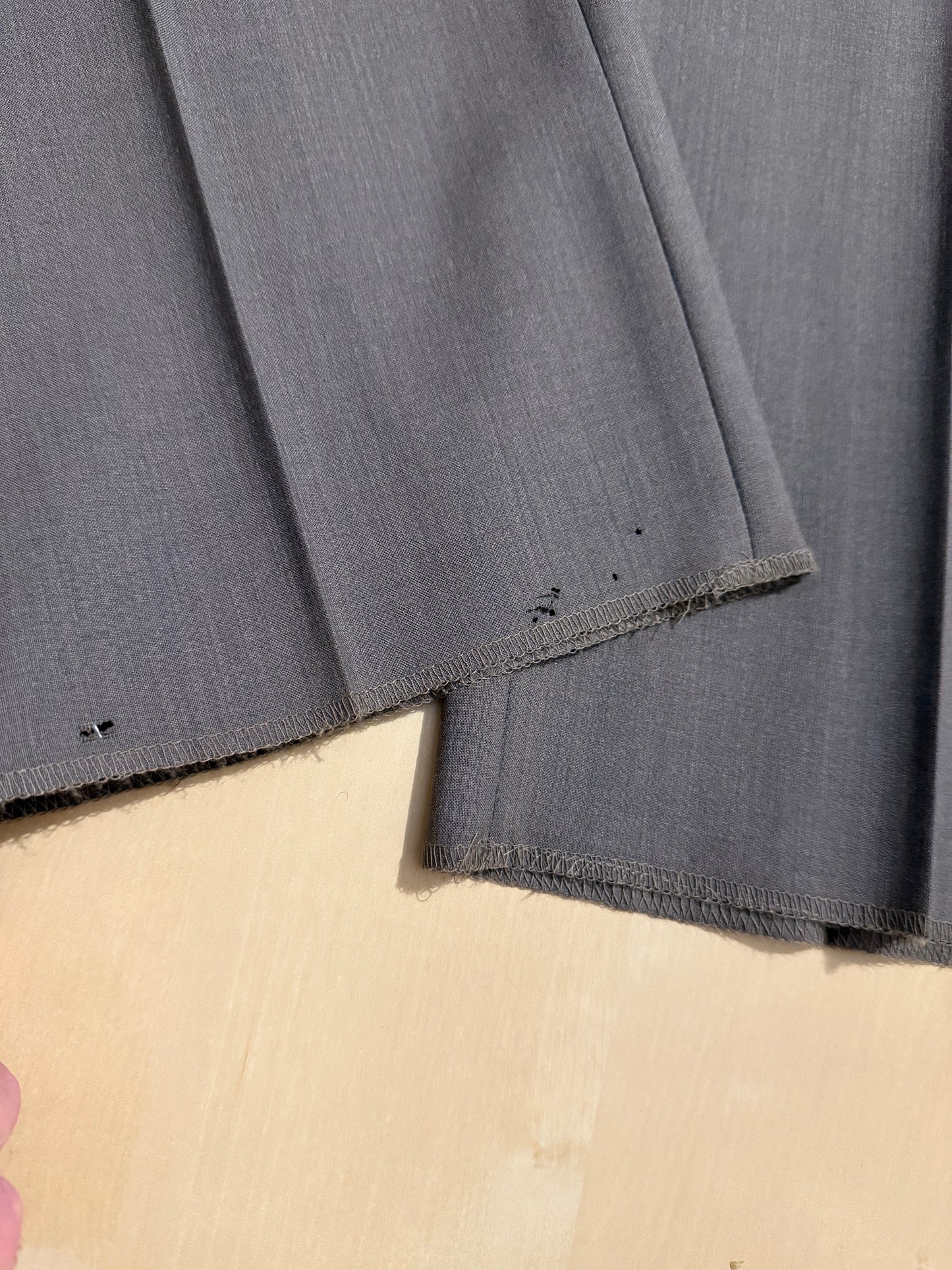 Pantalone anni ‘90 fresco lana marrone cacao (NOS) - tg. 56