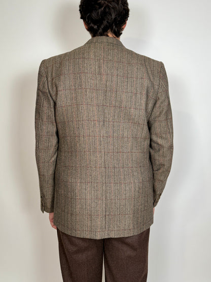 Giacca anni ‘70 spigato windowpane - tg. 52