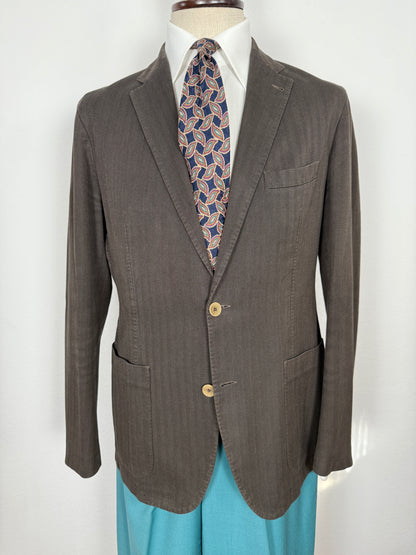 Giacca Tagliatore in cotone herringbone sfoderata - tg. 50