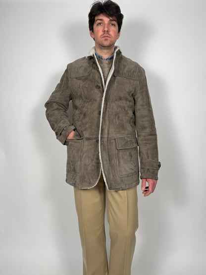Cappotto shearling agnello Ermenegildo Zegna - tg. 46-48 (M)
