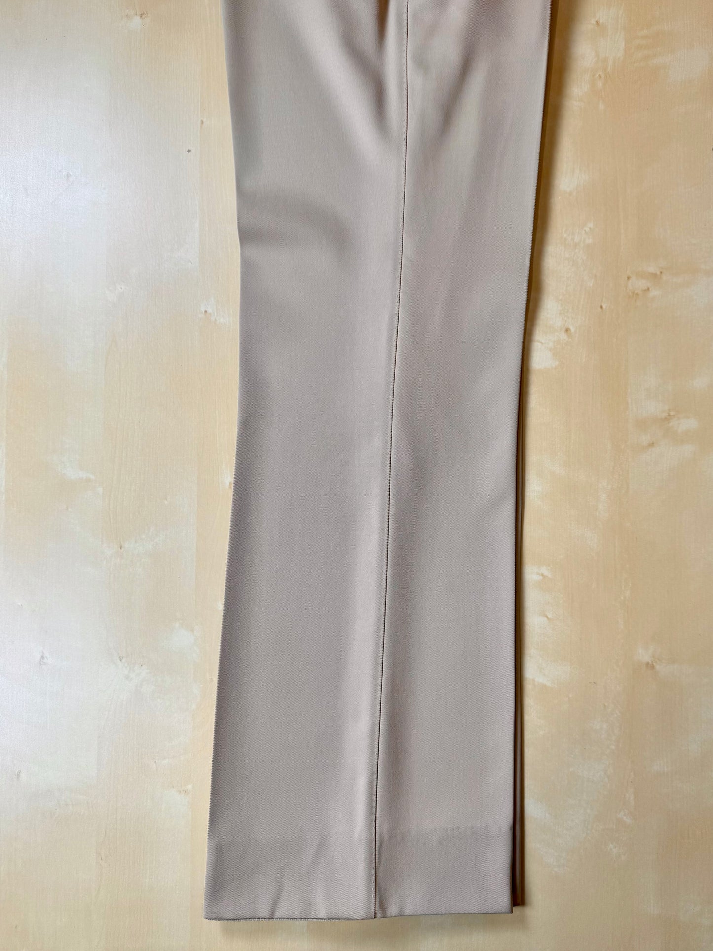 Completo anni ‘70 twill pettinato beige - tg. 46/48