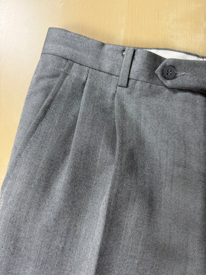 Completo 3 pezzi anni '70 herrigbone grigio - tg. 44