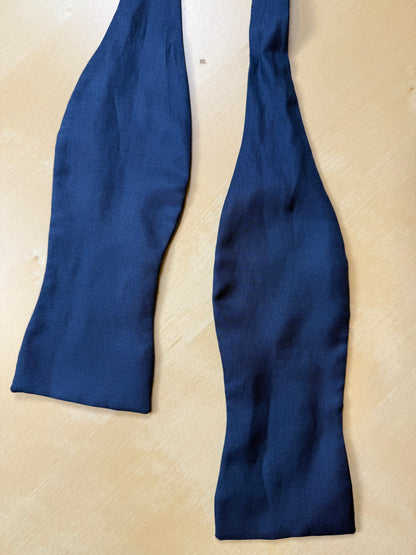 Papillon blu navy tinta unita