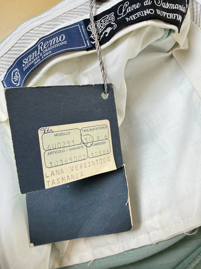 Pantaloni fresco lana turchese anni '80 (NOS) - tg. 48/50
