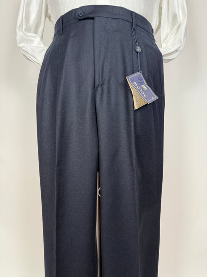 Pantaloni flanella blu notte (NOS) - tg. 46/48