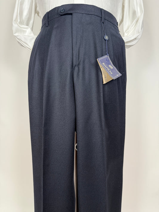 Pantaloni flanella blu notte (NOS) - tg. 46/48