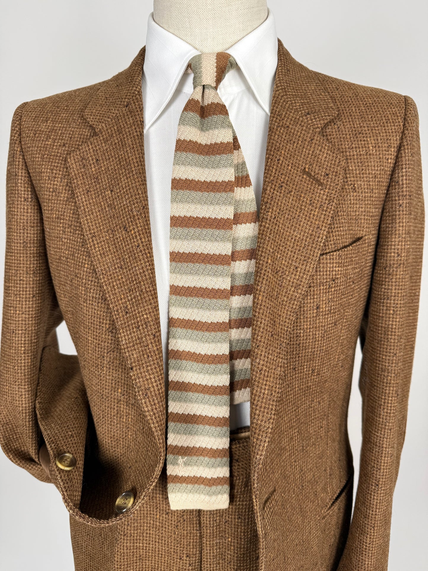 Cravatta Yves Saint Laurent maglia di cotone a righe